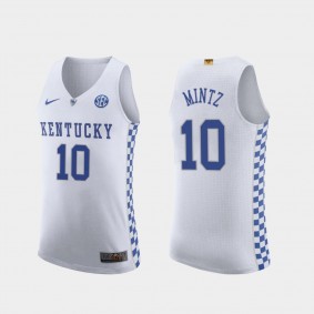 Kentucky Wildcats Davion Mintz College Basketball Authentic White Jersey 2021-22