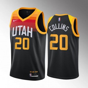 John Collins Utah Jazz 2022-2023 City Edition Black #20 Jersey Swingman