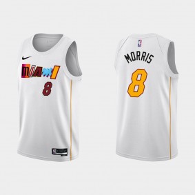 Miami Heat #8 Markieff Morris 2022-23 City Edition White Jersey