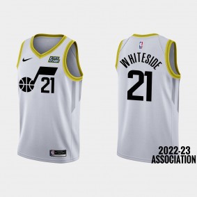 Utah Jazz #21 Hassan Whiteside 2022-23 Association Edition White Jersey