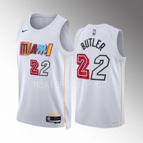 Jimmy Butler Miami Heat 2022-23 City Edition White #22 Jersey Mashup Vol.2