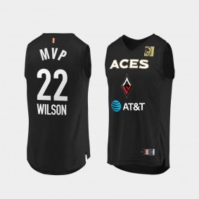 WNBA A'ja Wilson MVP 2020 Black Jersey Las Vegas Aces