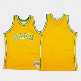 Oakland Oaks Yellow Hardwood Classics 1968-69 ABA Jersey
