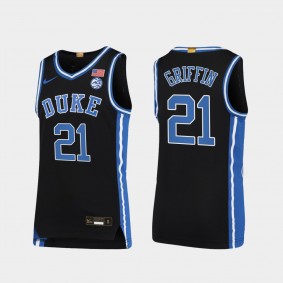 AJ Griffin Duke Blue Devils #21 Jersey Black 2021-22 College Basketball Limited