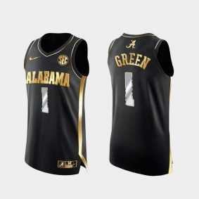 JaMychal Green 2021 March Madness Sweet 16 Alabama Crimson Tide Golden Authentic Black Jersey