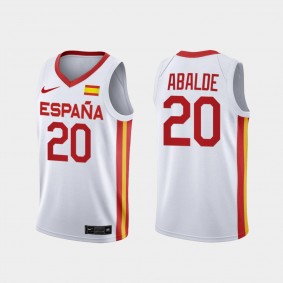 Alberto Abalde Spain Basketball 2021 Tokyo Olymipcs Limited White Jersey
