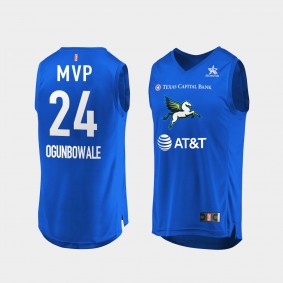 Arike Ogunbowale 2021 WNBA All-Star MVP Blue Jersey Dallas Wings