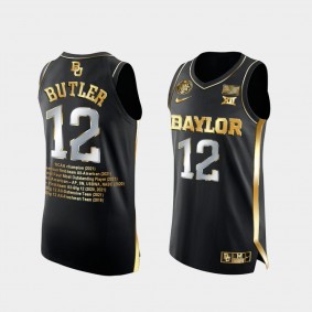 Jared Butler NCAA Final Four MOP 2021 Baylor Bears Golden Limited Black Jersey