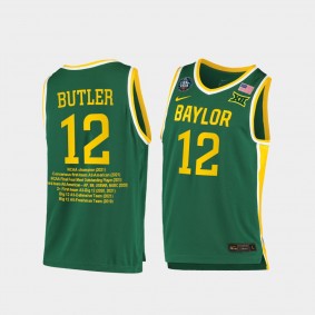 Jared Butler Baylor Bears 2021 NCAA Final Four MOP Career Awards Green Jersey