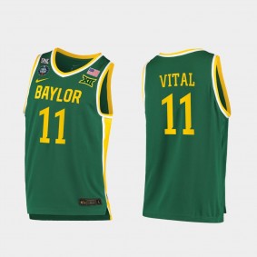 Mark Vital Baylor Bears 2021 NCAA National Champion Green Jersey