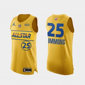 Ben Simmons 2021 All-Star Authentic Gold Jersey Eastern Conference 76ers