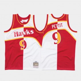 Bob Pettit Atlanta Hawks Two-tone Split Edition Jersey