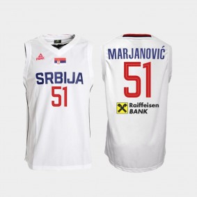 Serbia #51 Boban Marjanovic FIBA Basketball World Cup Jersey - White