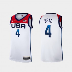 Bradley Beal USA Basketball White Tokyo Olympics 2021 Jersey Home