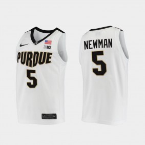 Brandon Newman Purdue Boilermakers #5 Jersey White 2021-22 College Basketball Replica