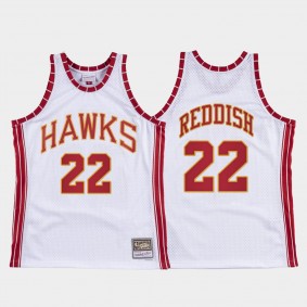 Hawks Cam Reddish Hardwood Classics Retro Jersey White