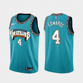 Memphis Grizzlies Carsen Edwards 2021 Trade Classic Edition Teal Jersey #4