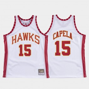 Hawks Clint Capela Hardwood Classics Retro Jersey White