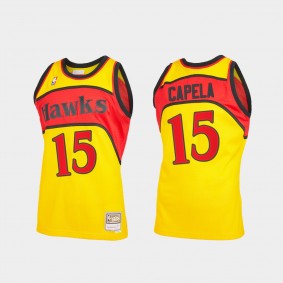 Hawks Clint Capela 2021 Reload 2.0 Throwback Jersey Yellow