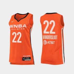 Chicago Sky Courtney Vandersloot 2021 WNBA All-Star #22 Orange Victory Jersey Women