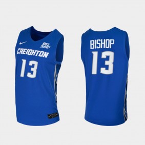 Creighton Bluejays Christian Bishop 2021 Replica College Basketball Blue Jersey
