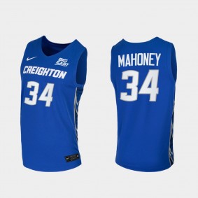 Creighton Bluejays Denzel Mahoney 2021 Replica College Basketball Blue Jersey