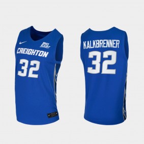 Creighton Bluejays Ryan Kalkbrenner 2021 Replica College Basketball Blue Jersey