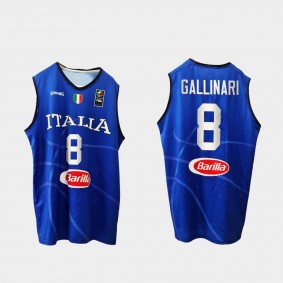 Danilo Gallinari Italy Team Olympic Basketball Home Blue Jersey
