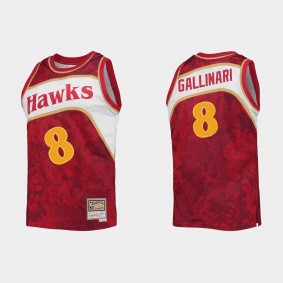 Atlanta Hawks Danilo Gallinari #8 Red Lunar New Year HWC Limited Jersey