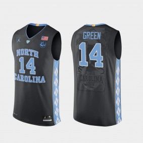 Danny Green North Carolina Tar Heels #14 Black Authentic Jersey