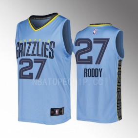 Memphis Grizzlies #27 David Roddy Statement Edition Jersey 2022-23 Fast Break Replica Blue