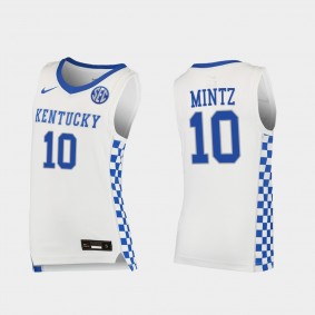 Davion Mintz Kentucky Wildcats #10 Jersey White 2021-22 College Basketball Replica