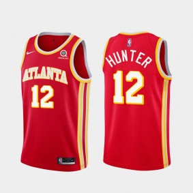 De'andre Hunter Atlanta Hawks 2020-21 Icon Edition Red Jersey