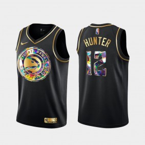 De'Andre Hunter Atlanta Hawks Diamond Logo Jersey 2021-22 NBA 75th Season Black