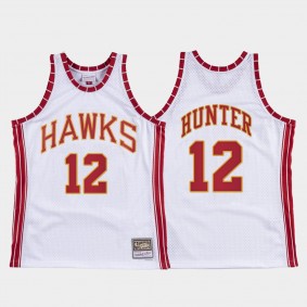 Hawks De'andre Hunter Hardwood Classics Retro Jersey White
