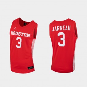 DeJon Jarreau Houston Cougars #3 Red 2020-21 Replica Jersey