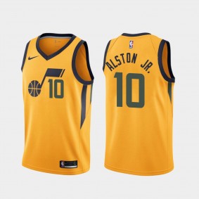 Derrick Alston Jr. Utah Jazz 2021-22 Statement Edition Gold Jersey