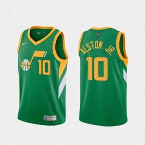 Derrick Alston Jr. Utah Jazz 2021-22 Earned Edition Green Jersey