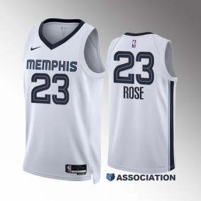 Memphis Grizzlies Derrick Rose 2022-2023 Association Edition White #23 Jersey Swingman