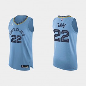Memphis Grizzlies Desmond Bane #22 2021/22 75th Anniversary Statement Blue Authentic Jersey