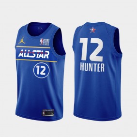 Hawks De’Andre Hunter USA Team Jersey 2021 Rising Stars All-Star Blue uniform