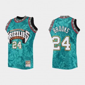 Memphis Grizzlies Mitchell & Ness Dillon Brooks #24 Turquoise Lunar New Year HWC Limited Jersey