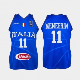 Dino Meneghin Italy Basketball Blue 2021 Tokyo Olymipcs Jersey Limited