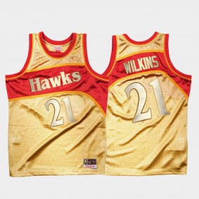 Hawks Dominique Wilkins Classic Once More Limited Jersey Gold