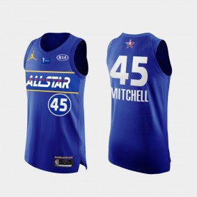 Donovan Mitchell 2021 All-Star Authentic Blue Jersey Western Conference Jazz
