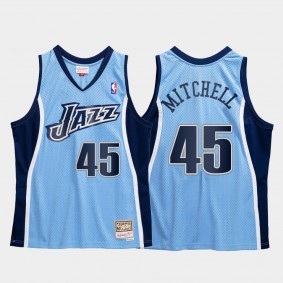 Donovan Mitchell Utah Jazz Blue Hardwood Classics Jersey