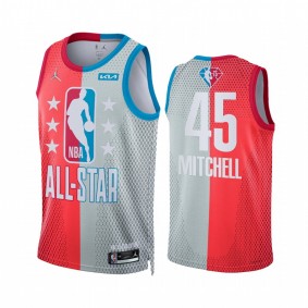 Donovan Mitchell 2022 NBA All-Star Jazz Jersey Maroon Gray Split Limited Uniform