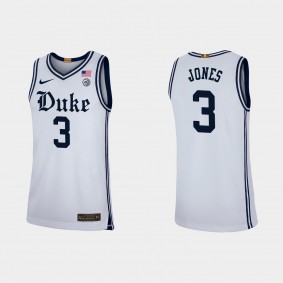 Duke Blue Devils Replica Tre Jones Basketball Jersey White