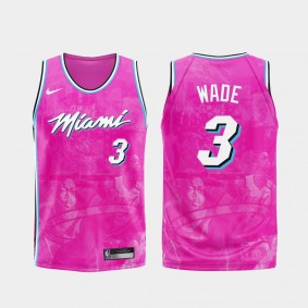 Heat Dwyane Wade 2020 Fashion Edition Earned Jersey Pink