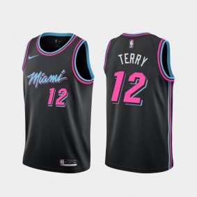 Men's Emanuel Terry Miami Heat #12 Black City Jersey